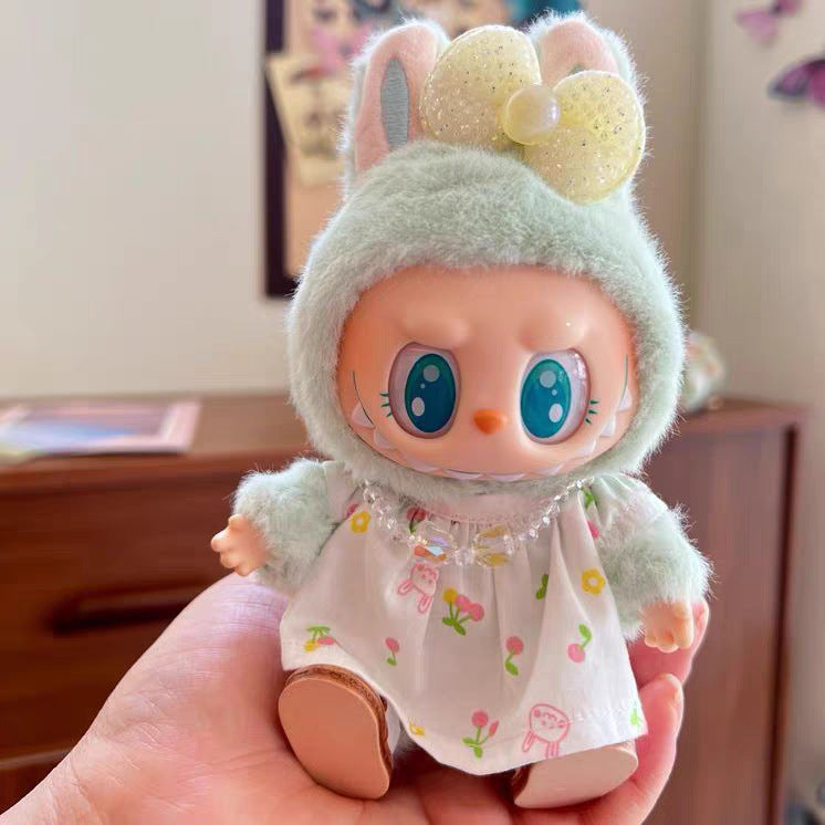 Labubu Doll Clothes - Cute Outfits for 10cm & 17cm Vinyl Dolls