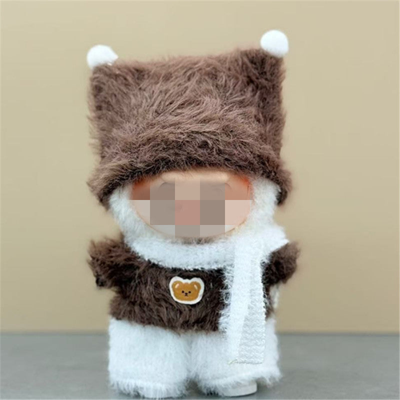 Labubu Doll Baby Clothes Outfit - 17cm Vinyl Doll Overalls Suit