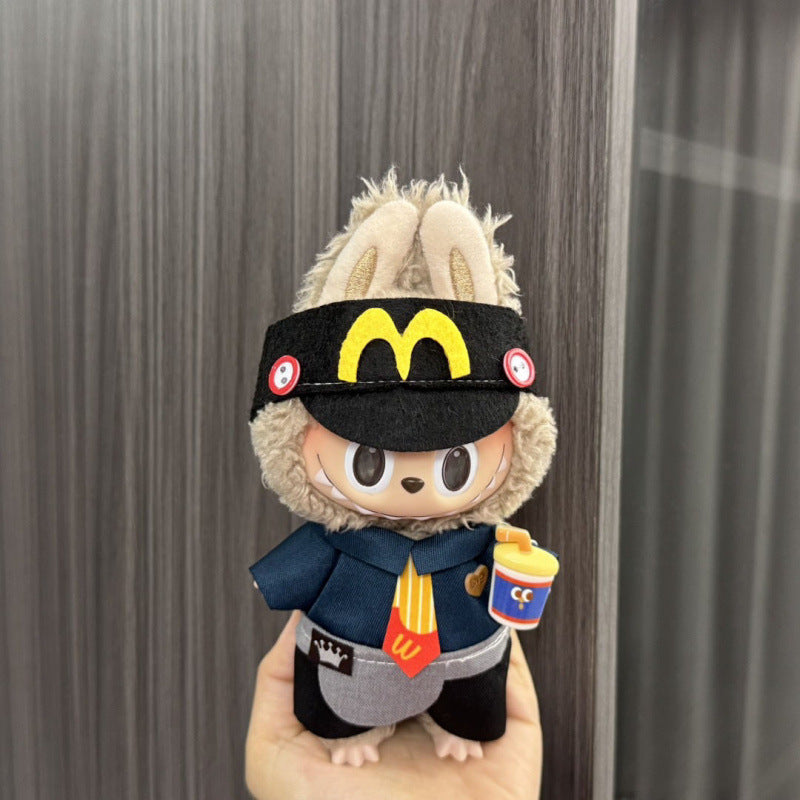 Labubu Sitting Party Doll Clothes Generation II Blind Box Labubu Doll Clothes Ragcloth Clothes Plush Vinyl Face