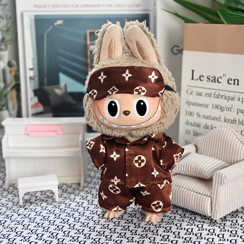 Labubu Doll Clothes Set for 17cm Pendant Doll - Outfits & Accessories