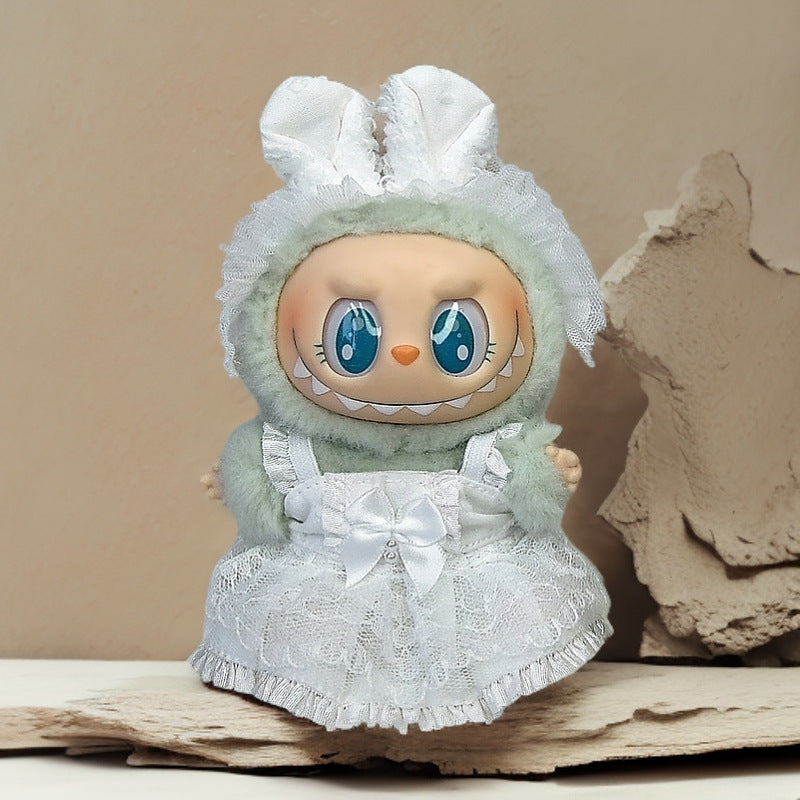 Labubu Doll Outfit Set - Skirt, Hat & Accessories