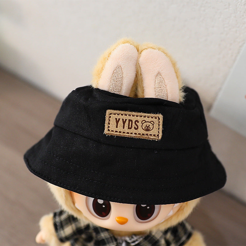 LABUBU cloth clothes sit party heart Macaron 17cm 15cm vinyl pendant hat shirt
