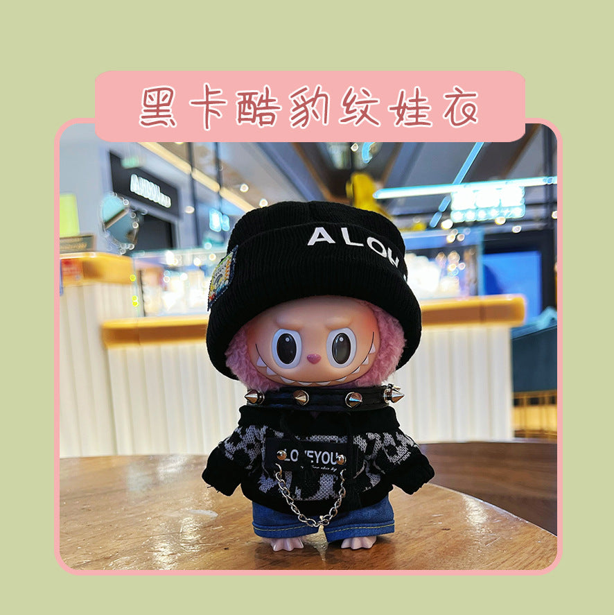 Labubu Doll Clothes for 17cm Vinyl Doll - Cute Outfits