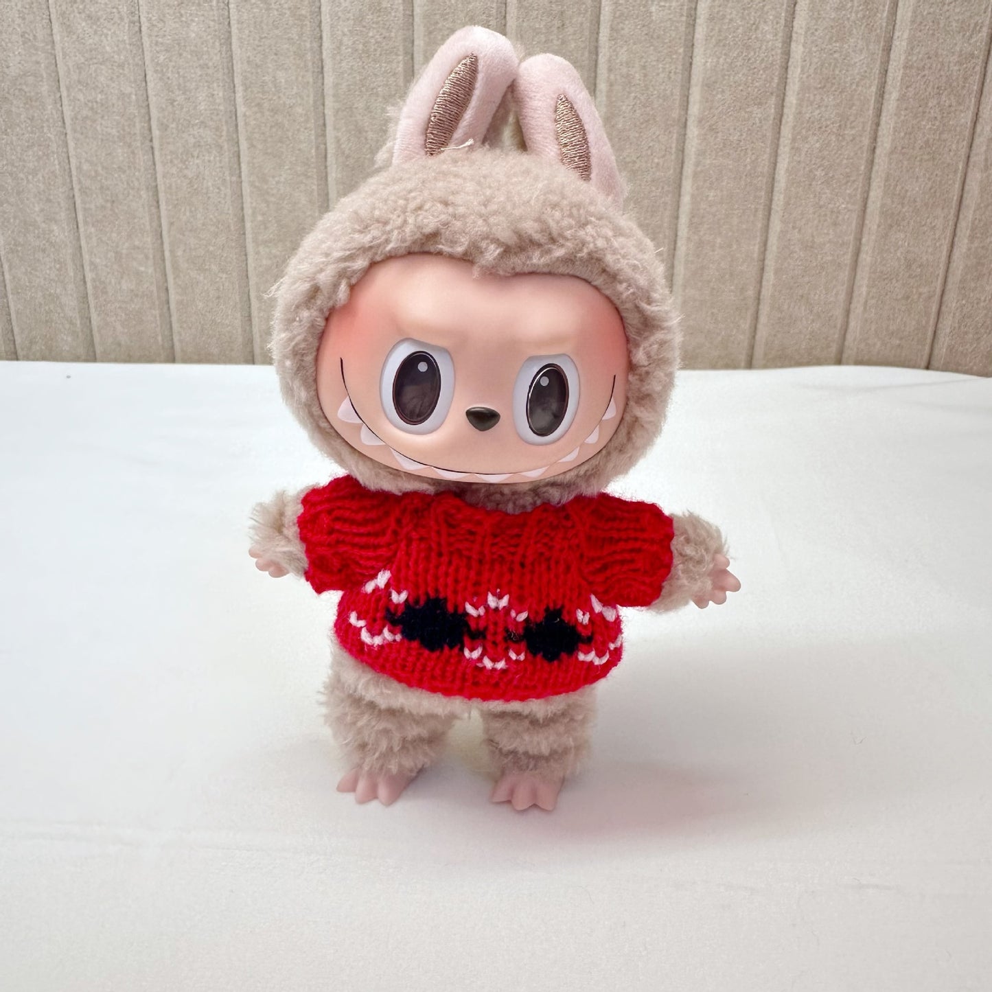 15cm blind box cloth cloth clothes pendant labubu Christmas suit handmade elk pig suit hoodie