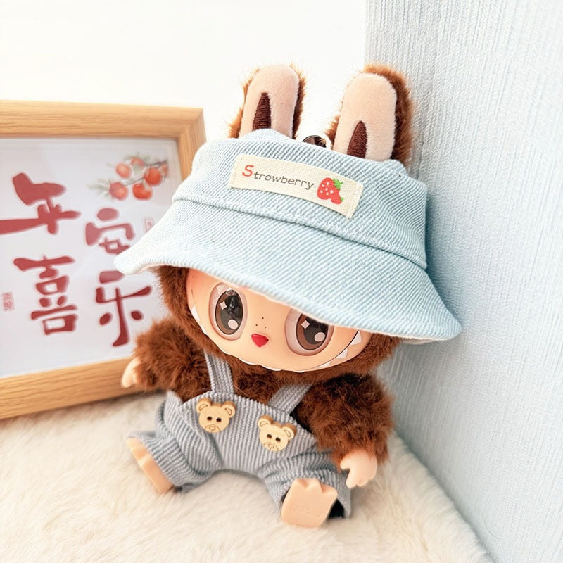Labubu Doll Princess Suspenders Skirt Outfit for 17cm Vinyl Doll