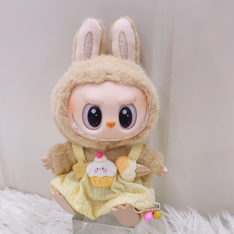 Labubu Doll Summer Ice Cream Overalls Outfit