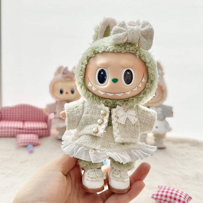 Labubu Doll Clothes Set - Classic Skirt Outfit for 1st & 2nd Gen Labubu