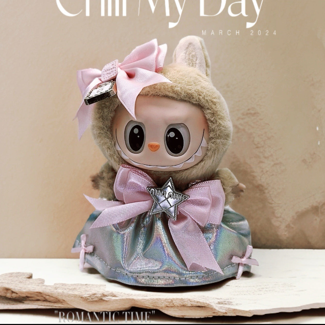 Labubu Doll Coat Outfit for 17cm Vinyl Pendant Dolls