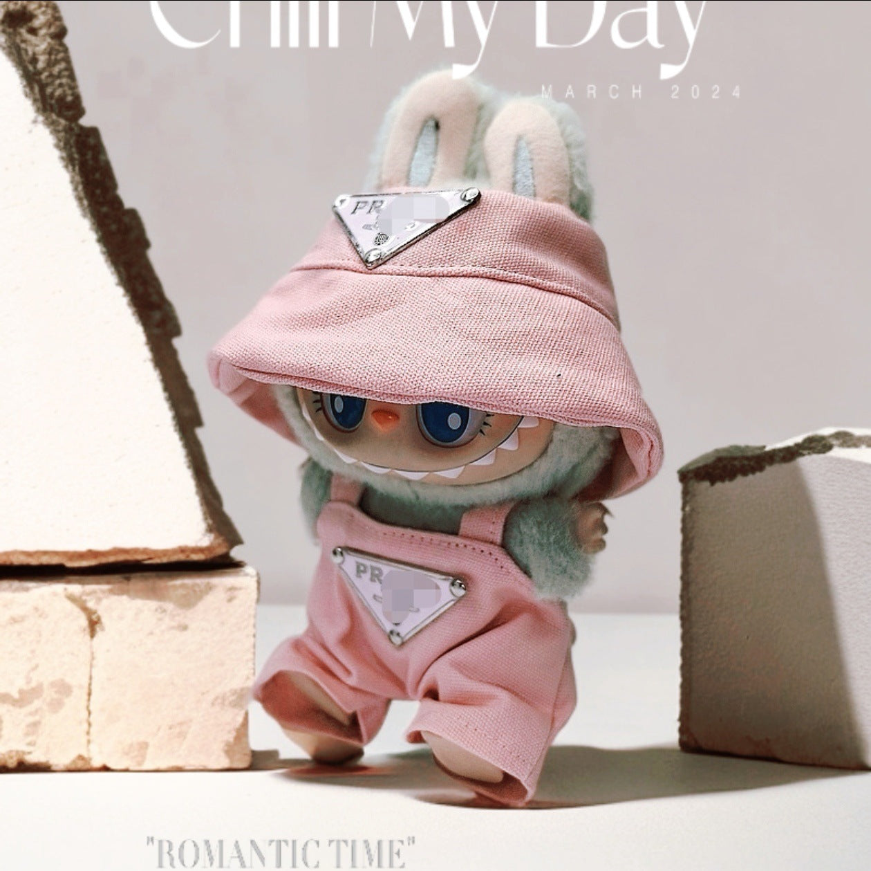 Labubu Doll Outfit Set - 17cm Cute Clothes with Hat & Accessories