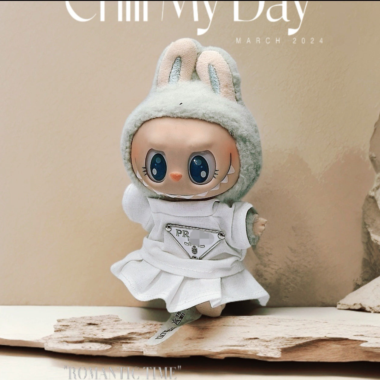 Labubu Doll Outfit Set - 17cm Cute Clothes with Hat & Accessories