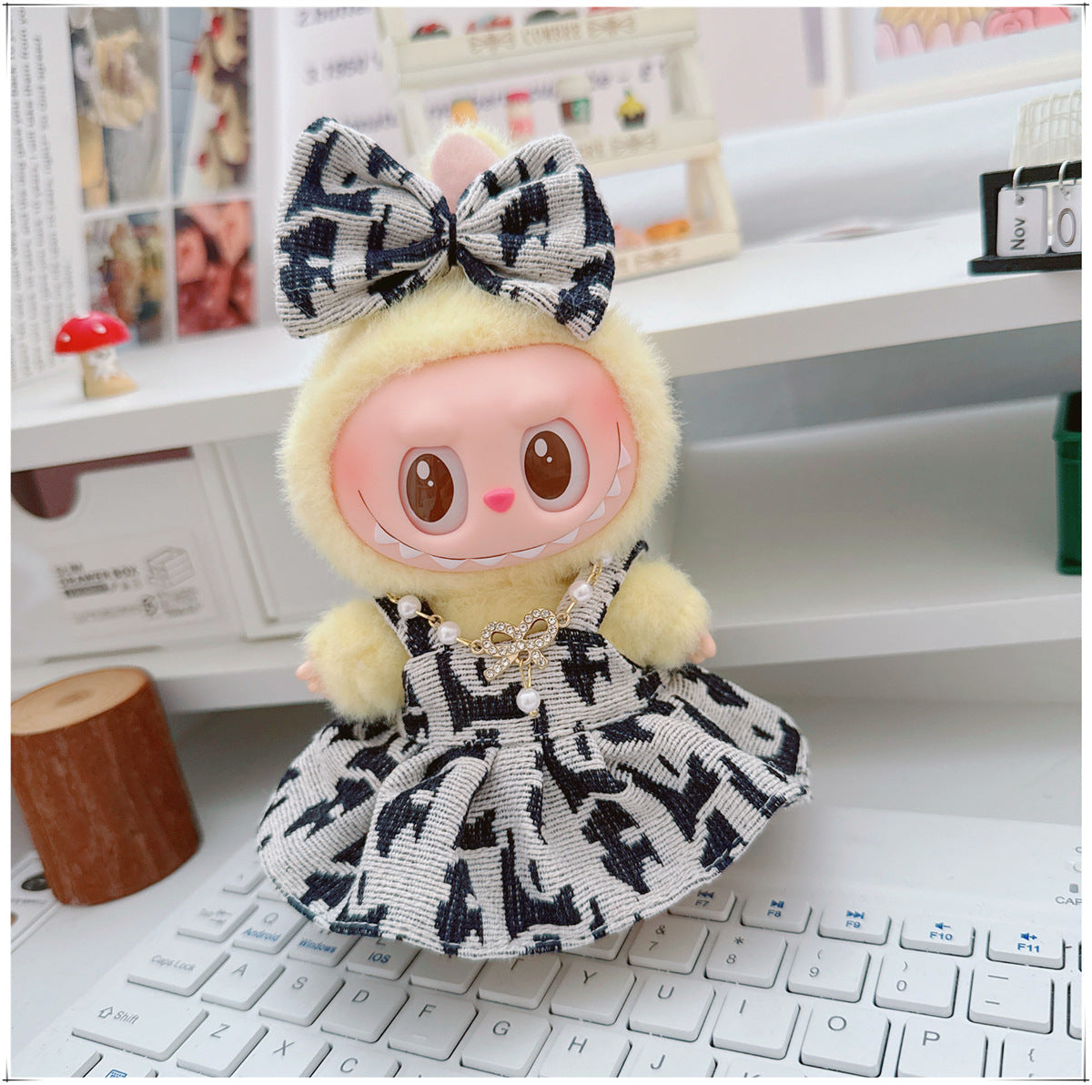 Labubu Doll Outfit - 17cm Cute Skirt Set for Vinyl Dolls