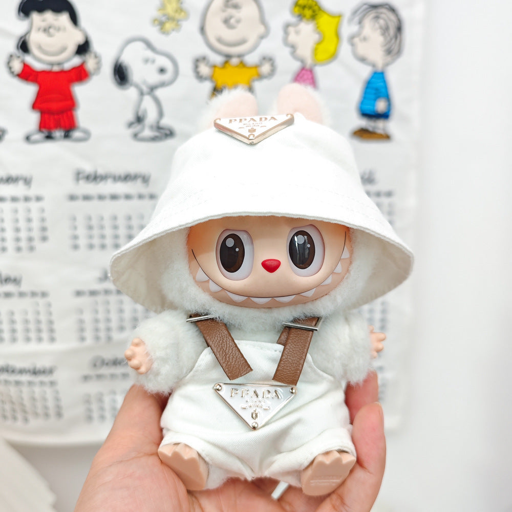 Labubu Doll Outfit Set - Trendy Clothes & Accessories for 17cm Vinyl Pendant