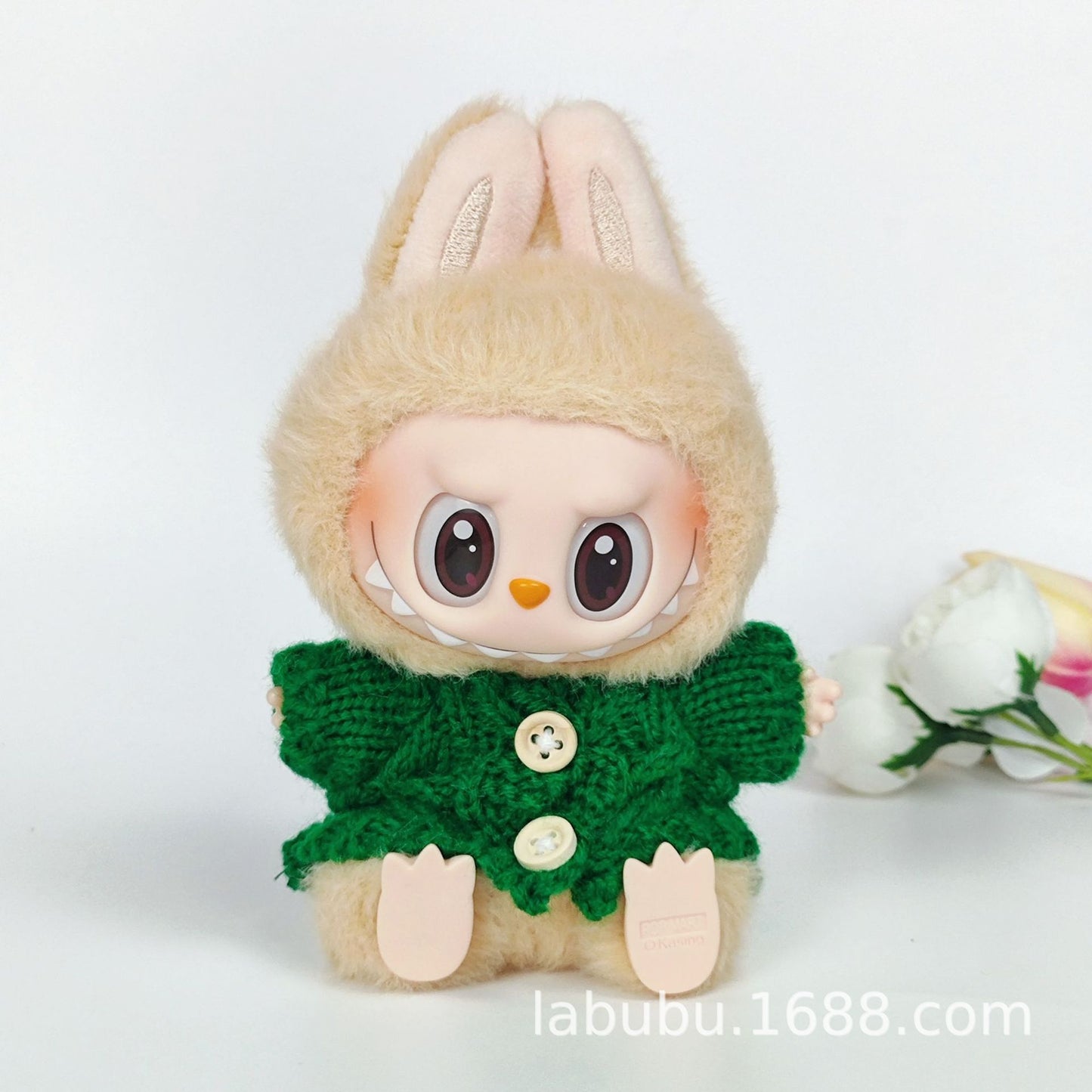 Labubu Doll Outfit - 17cm Sweater, Skirt & Bag Set for 1st-3rd Gen