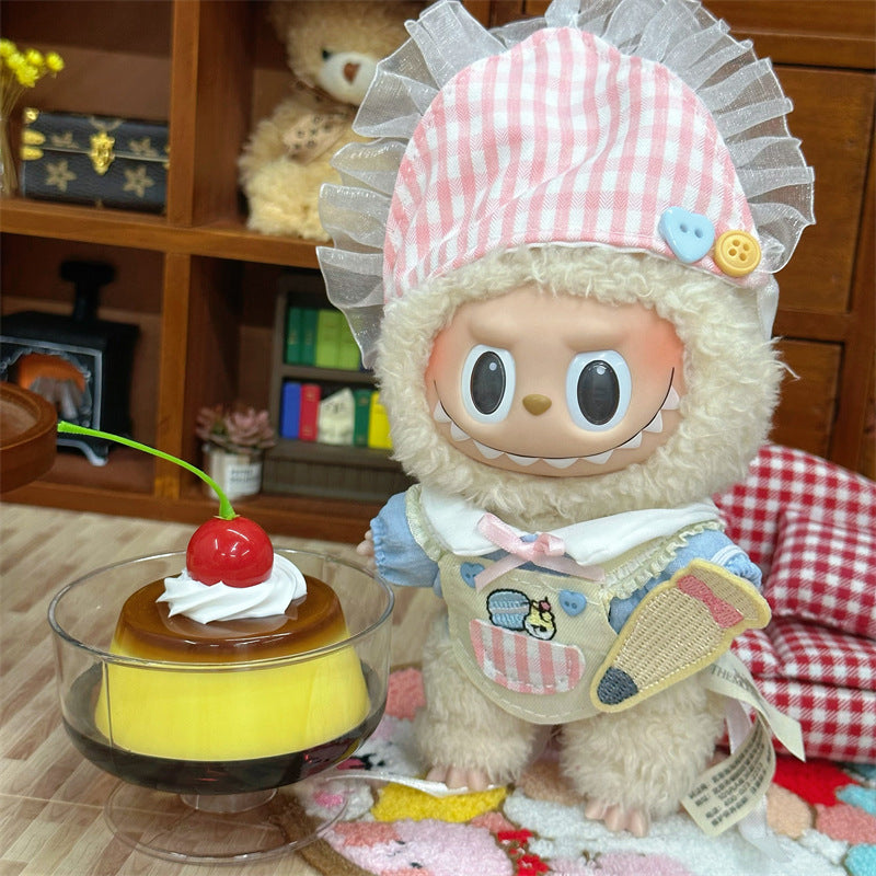 Wholesale Labubu Doll Clothes 17cm Accessories First, Second, Third Generation Vinyl Plush Doll Outfit Set