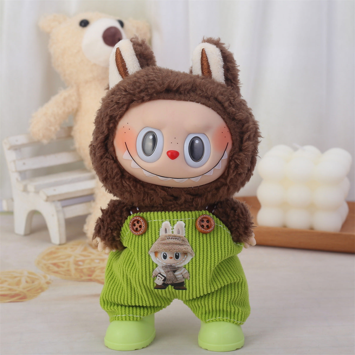 Wholesale cheap 17cm labubu labubu one, two and three generations sit and party with replacement doll vinyl