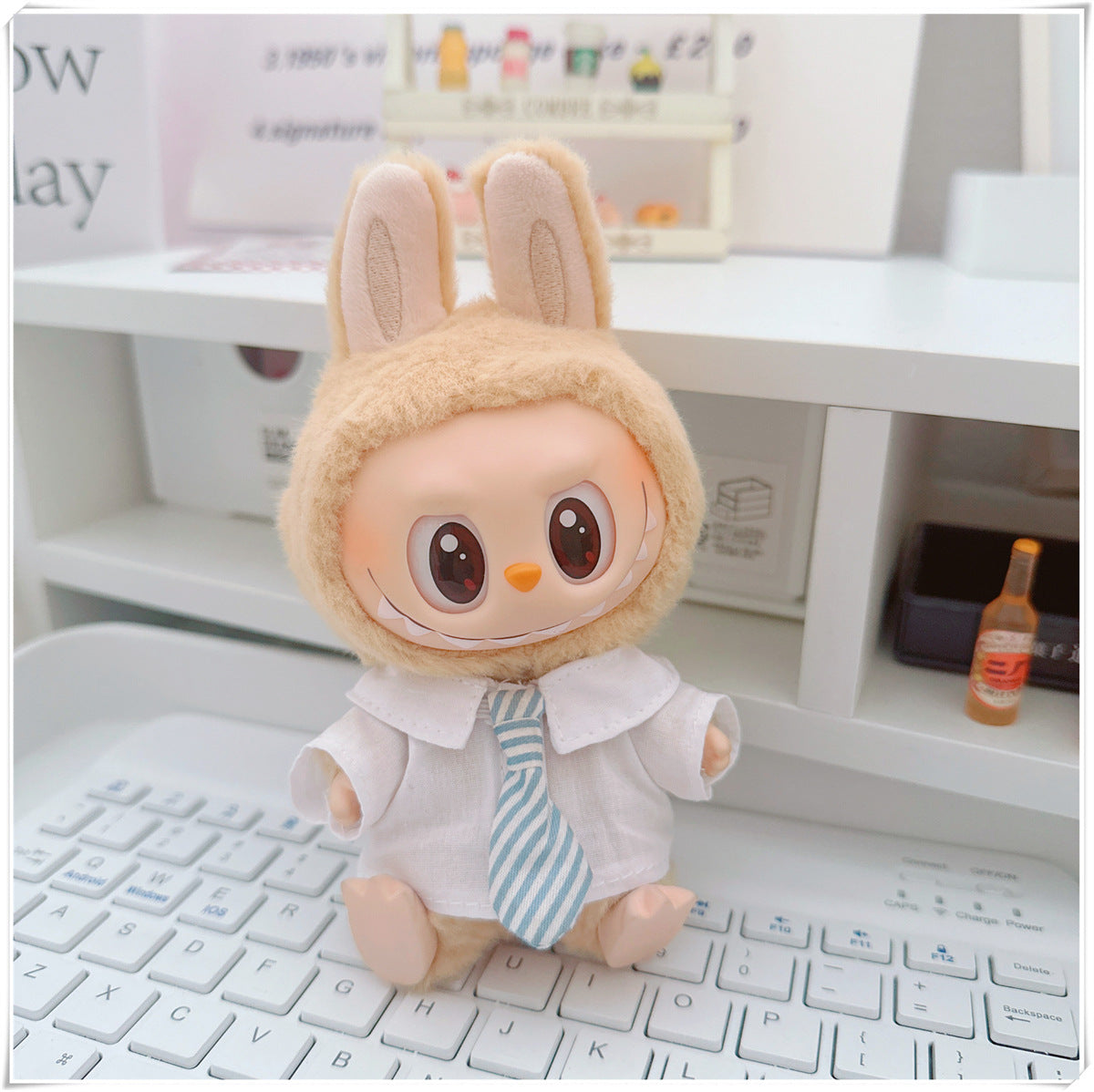Labubu Doll Outfit - College Cool Shadow Uniform Set for 10cm & 17cm Dolls