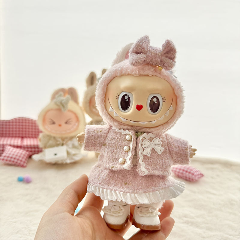 Labubu Doll Clothes Set - Classic Skirt Outfit for 1st & 2nd Gen Labubu