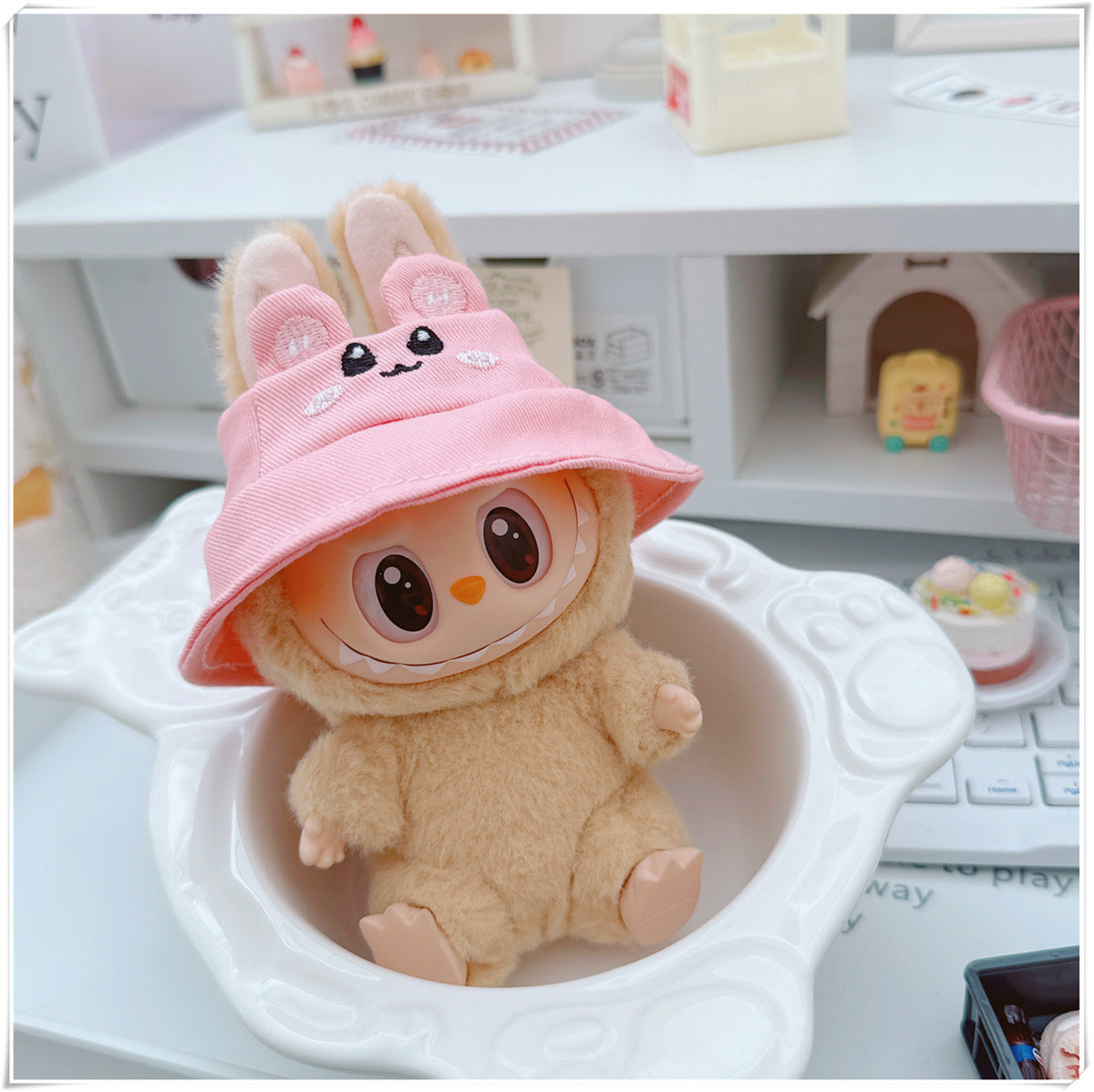 Labubu Doll Hooded Sweatshirt & Outfit Set for 10cm & 17cm Dolls
