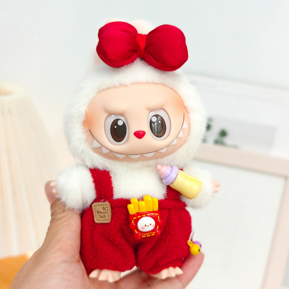 Labubu Doll Clothes & Accessories for 15-17cm Vinyl Dolls - Outfits, Hats, Shoes