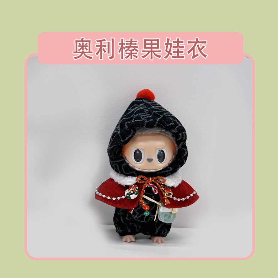 17cm Labubu Doll Clothes & Accessories - Macaron Style