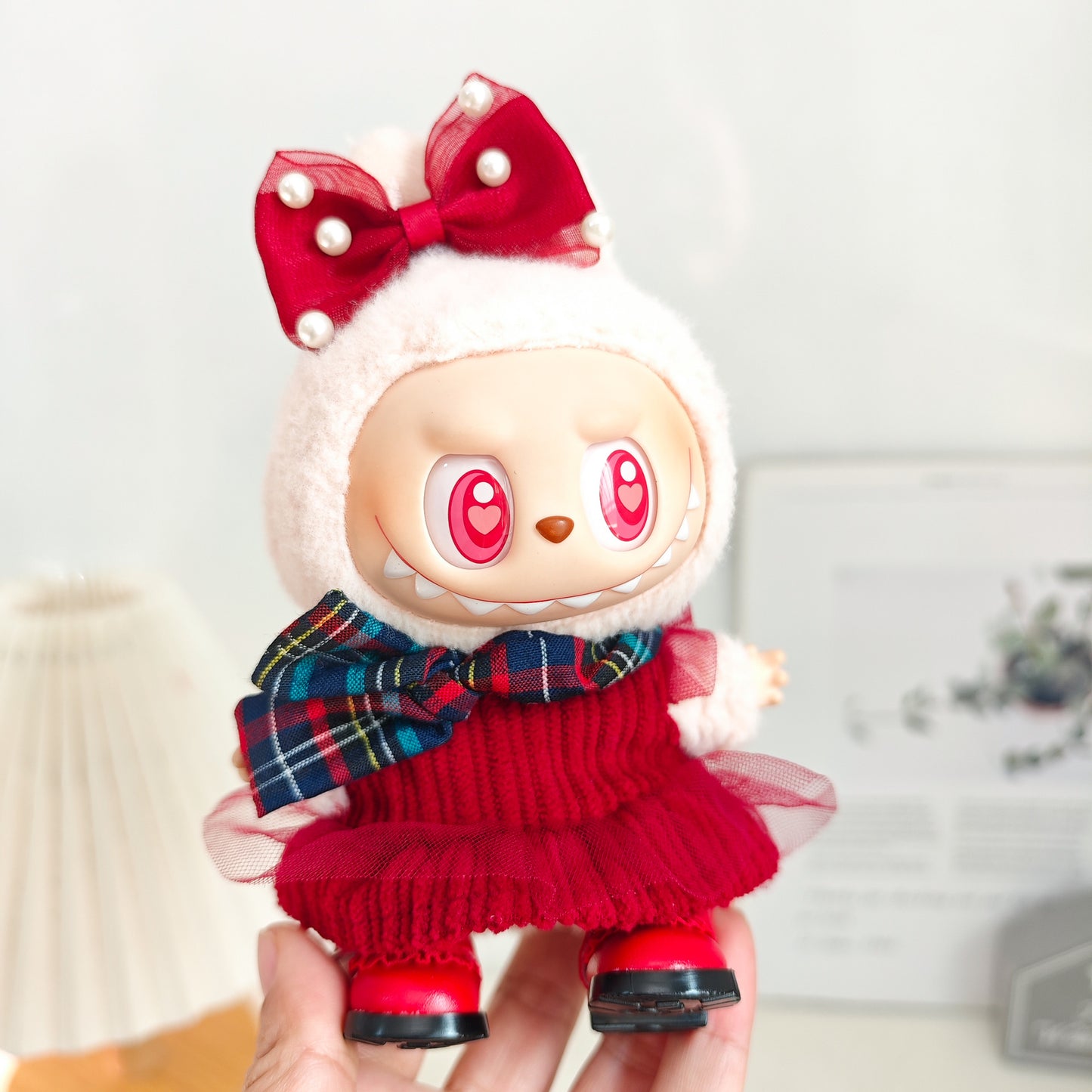 Labubu Doll Clothes & Accessories for 15-17cm Vinyl Dolls - Outfits, Hats, Shoes