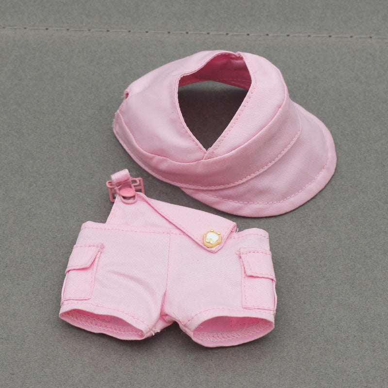 Labubu Doll Outfit - 17CM Baseball Cap & Pants Set in Multiple Colors