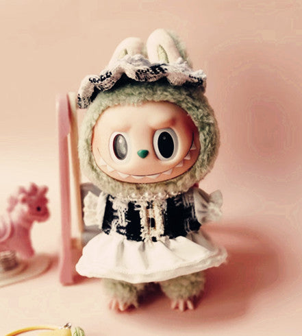 Labubu Doll Clothes for 17cm Vinyl Pendant Doll - Skirts & Outfits