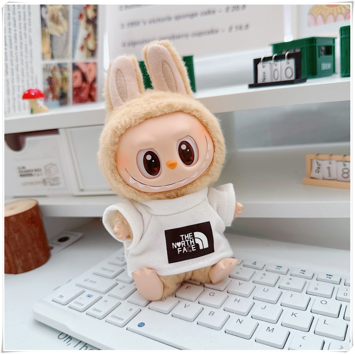 Labubu Doll Clothes - 17cm & 10cm Cotton Overalls & T-Shirts