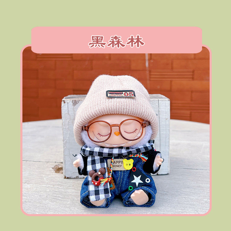 Labubu 15cm Sitting Doll Clothes - Macaron 2nd Gen Outfits