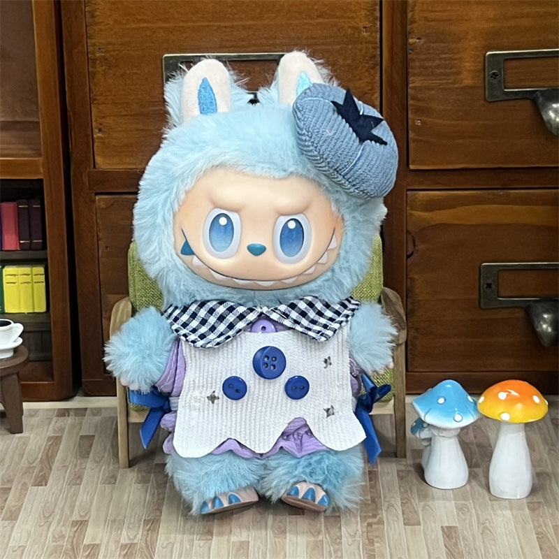 Wholesale Labubu Doll Clothes 17cm Accessories First, Second, Third Generation Vinyl Plush Doll Outfit Set