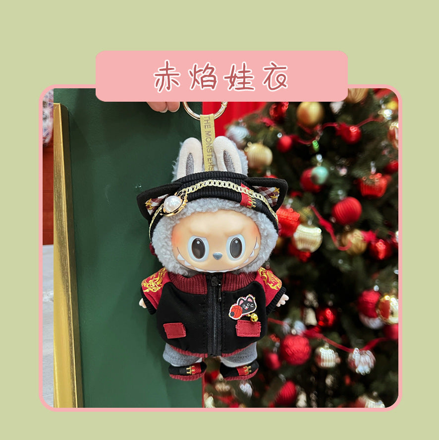 Labubu Doll Clothes for 17cm Vinyl Doll - Cute Outfits