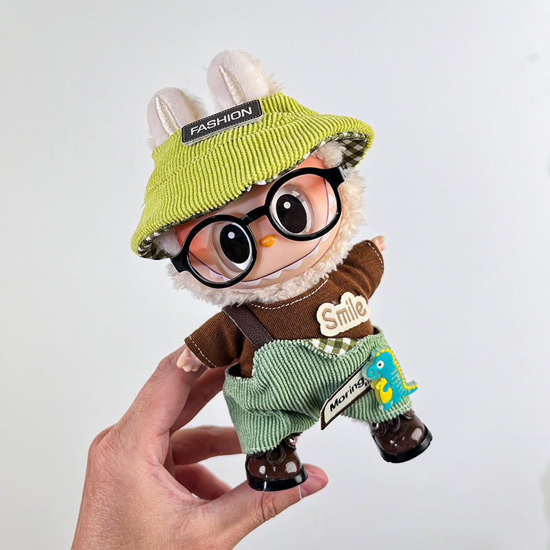 Labubu Doll Clothes for 17cm Pendant Doll - Colorful Outfits