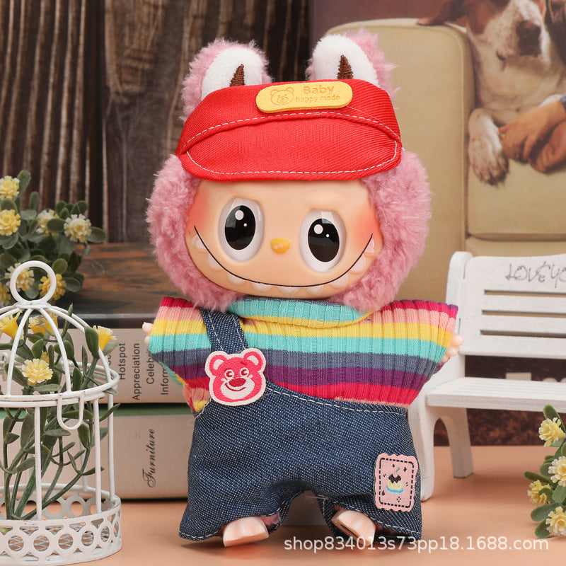 Labubu Doll Clothes - 17cm Skirt Suit for Vinyl Dolls (Multiple Colors)