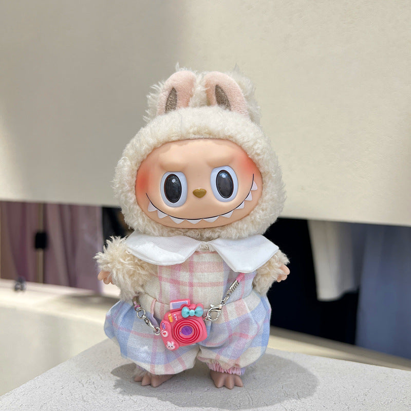 First and Second Generation Labubu Baby Clothes Pendant Labubu Clothes Baby Clothes Summer Skirt Jumpsuit Set Cute and Cute