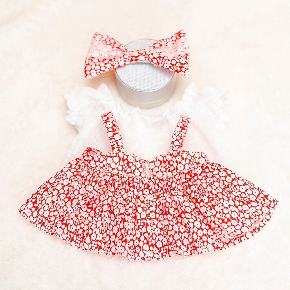 Labubu Doll Evening Dress Set - Black, White, Floral Colors