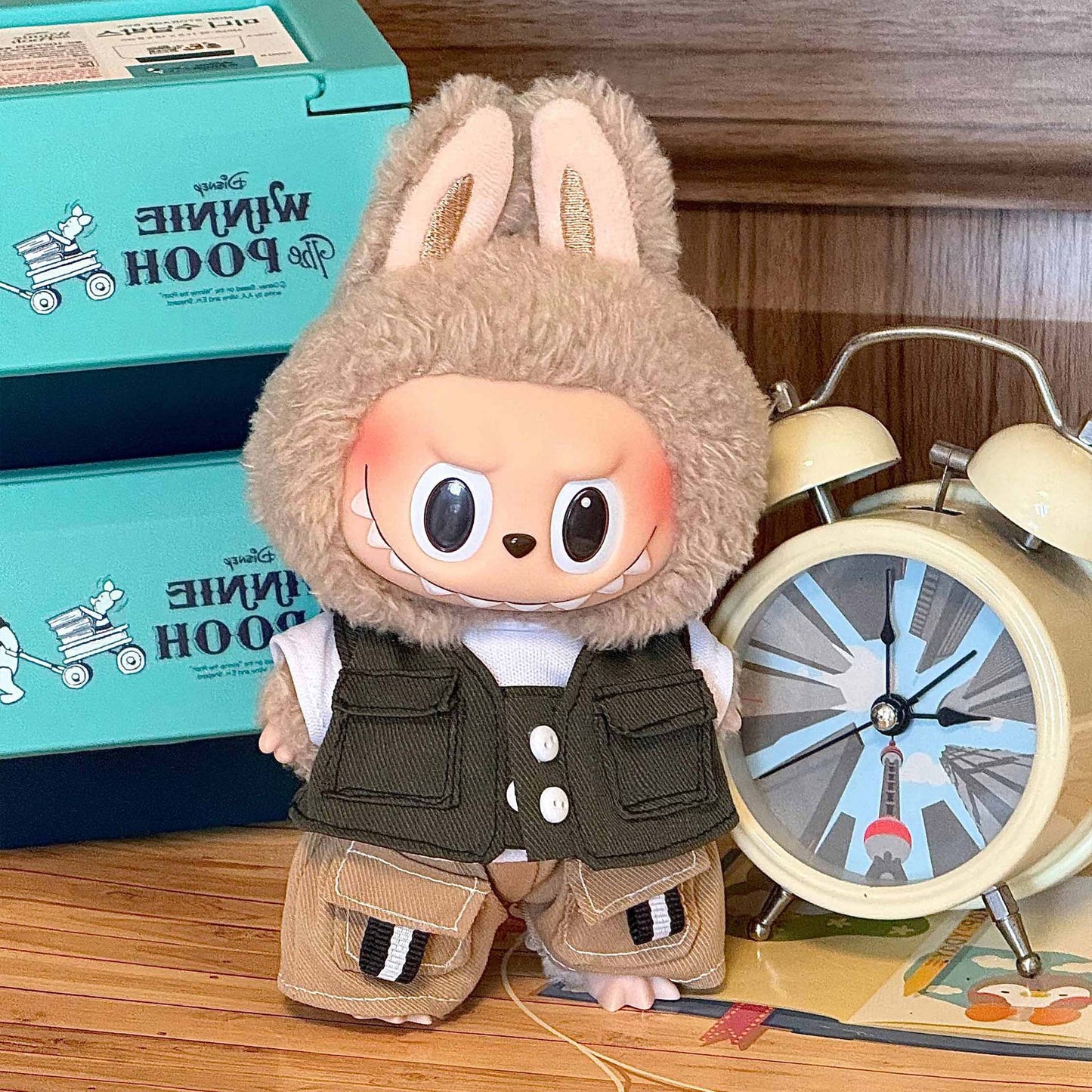 labubu Sitting Party Doll Costumes One or Two Generation Blind Box Labubu Doll Costumes Plush Vinyl Face