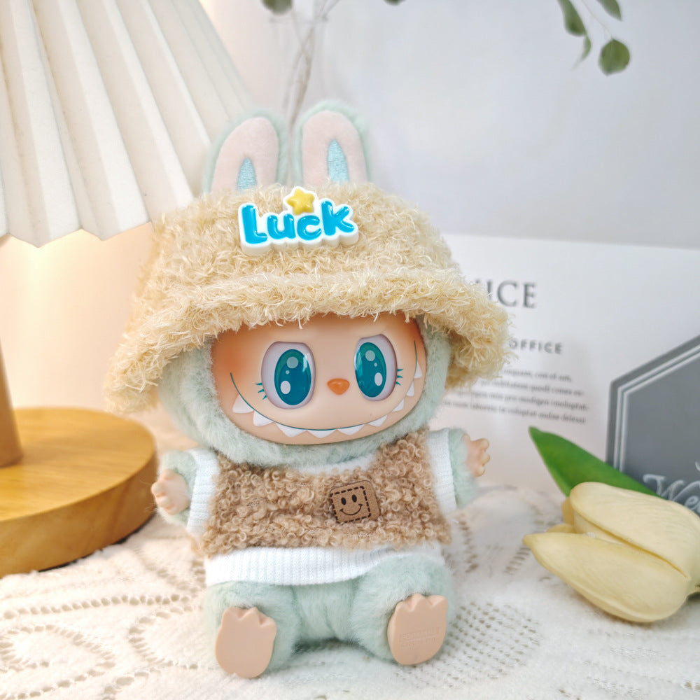 Labubu Doll Outfit Set - Cute Baby Clothes & Accessories for Vinyl Dolls