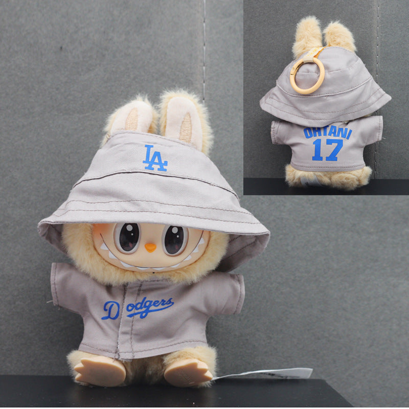 Labubu Doll Clothes & Hat Set for 17cm Vinyl Doll