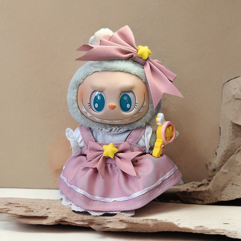 Labubu Doll Outfit Set - Skirt, Hat & Accessories