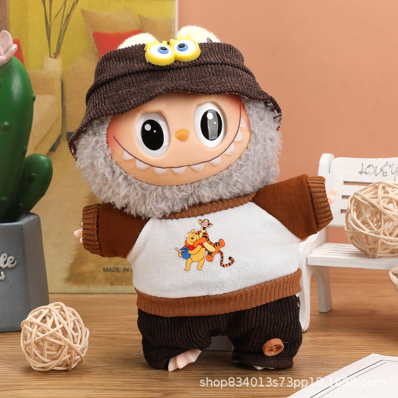 Labubu Doll Clothes - 17cm Skirt Suit for Vinyl Dolls (Multiple Colors)