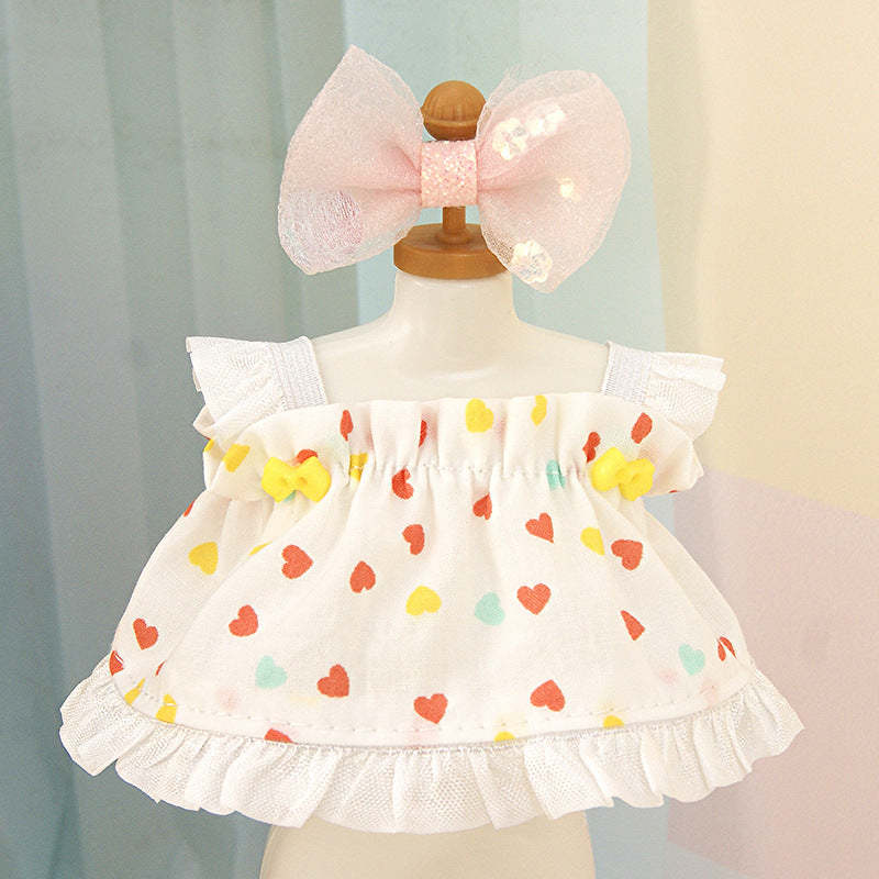 Suitable for pulling cloth pendant clothes for blind box vinyl 17cm baby clothes replacement bag ornaments keychain