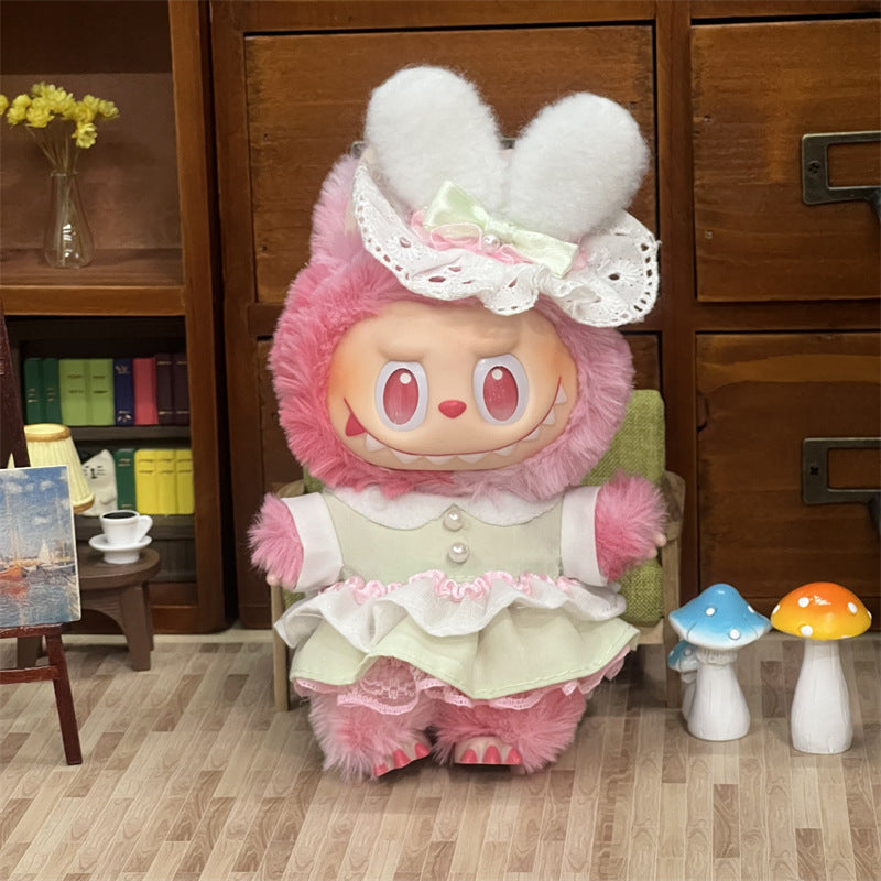 Wholesale Labubu Doll Clothes 17cm Accessories First, Second, Third Generation Vinyl Plush Doll Outfit Set