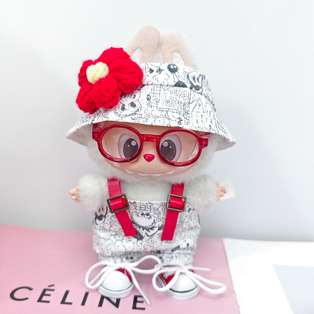 Labubu Doll Outfit Set - Trendy Clothes & Accessories for 17cm Vinyl Pendant