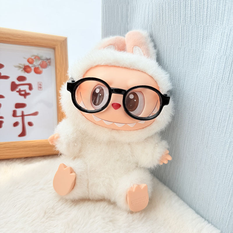17cm Labubu Doll Clothes - Leather Outfits & Accessories for 1st/2nd Gen
