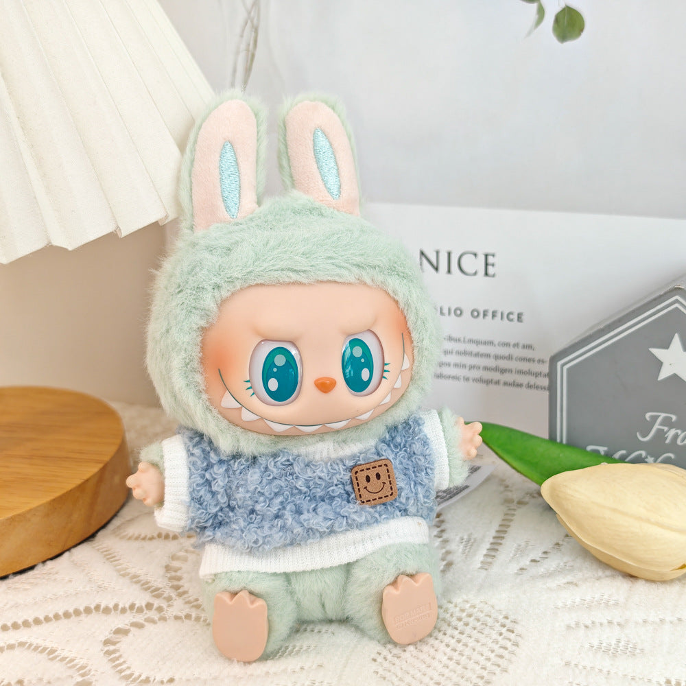 Labubu Doll Outfit Set - Cute Baby Clothes & Accessories for Vinyl Dolls
