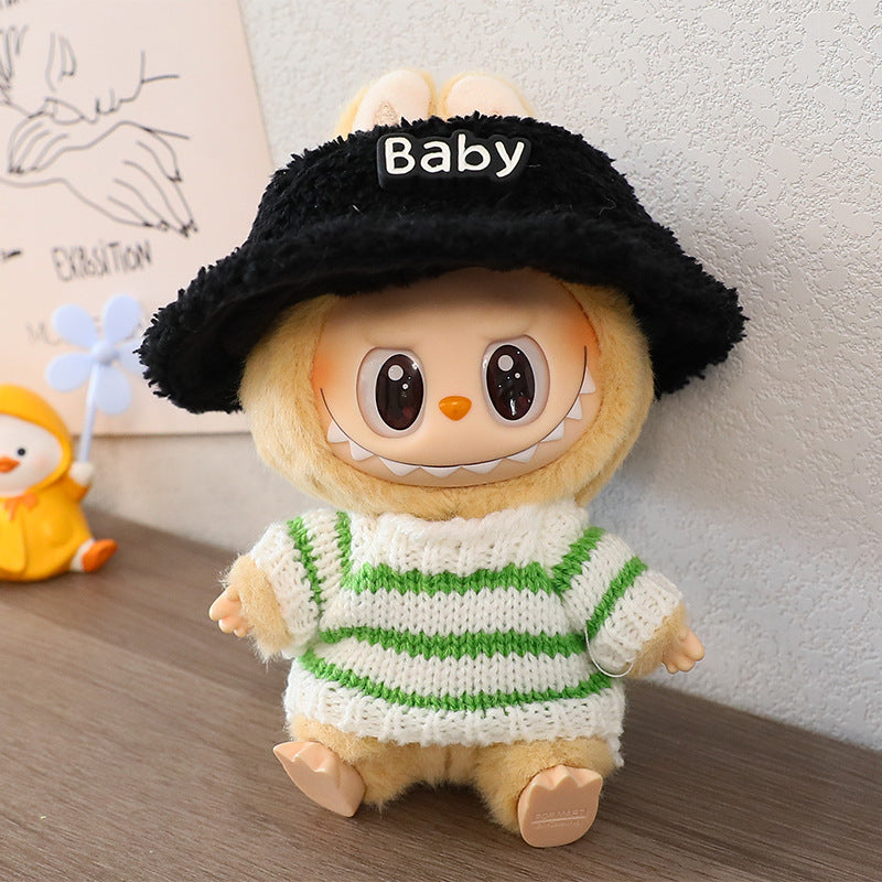 clothes only/in stock generation two generation blind box labubu cloth pendant clothes accessories autumn and winter wool sweater