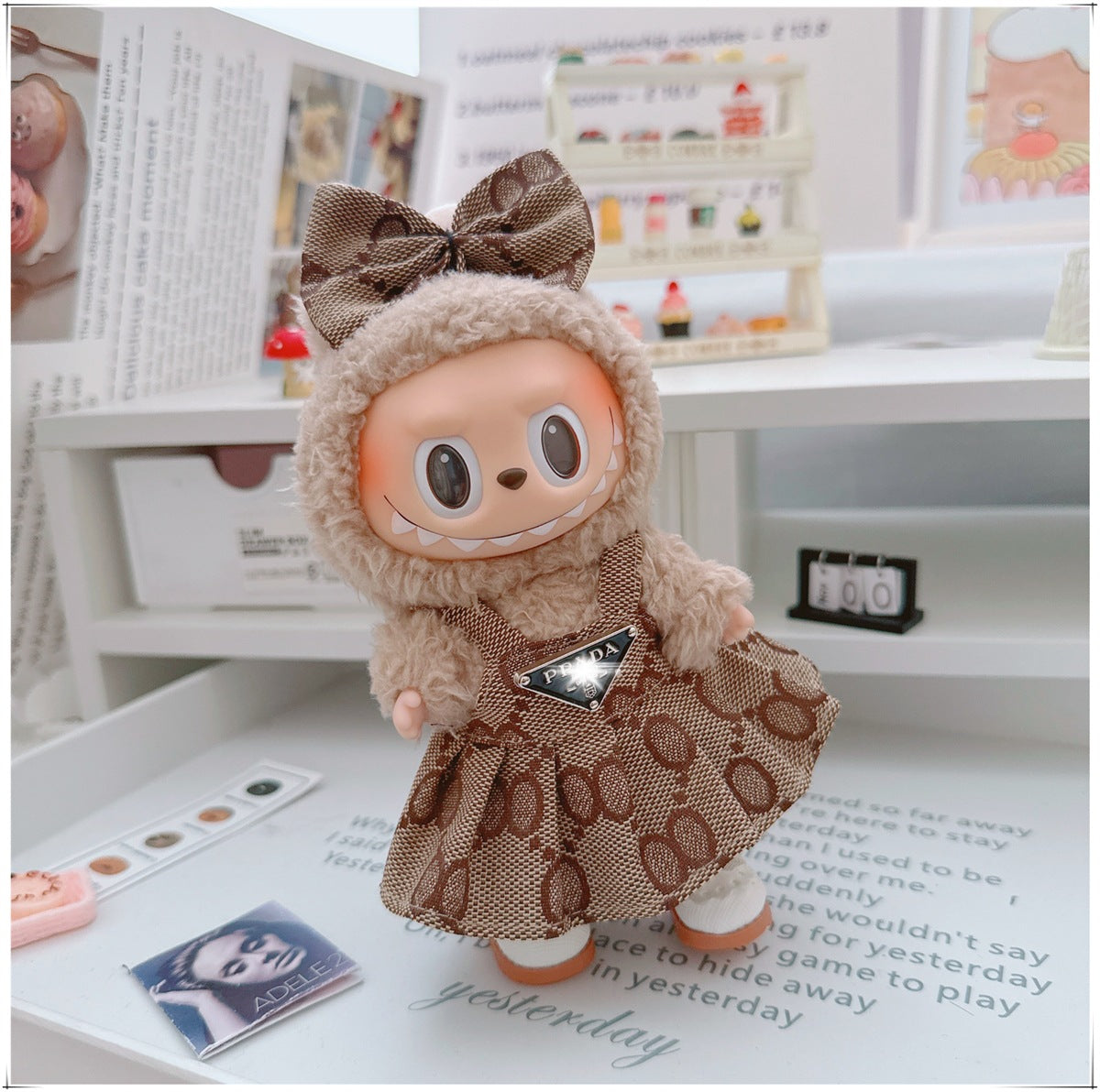 Labubu Doll Outfit - 17cm Cute Skirt Set for Vinyl Dolls