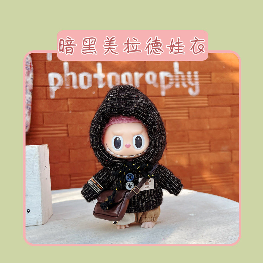Labubu Doll Clothes for 17cm Vinyl Doll - Cute Outfits
