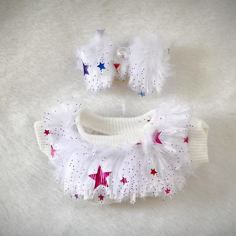 Labubu Doll Baby Coat Set - Pink, Green, White 2-Piece Outfit
