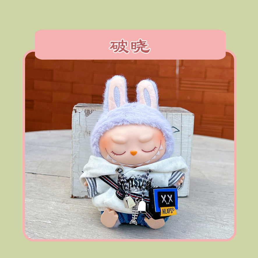 Labubu 15cm Sitting Doll Clothes - Macaron 2nd Gen Outfits